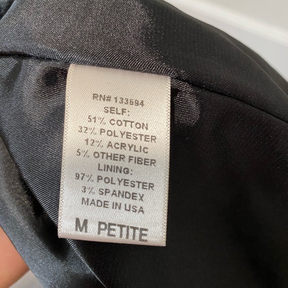 Anthropologie Paper Crown Women’s Shimmered Tweed Dress Size Petit M - Picture 9 of 9